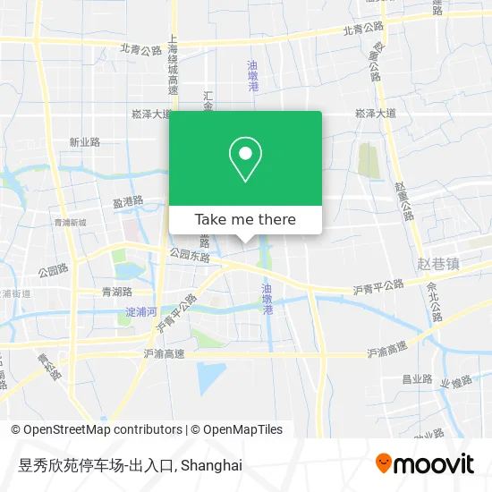 昱秀欣苑停车场-出入口 map