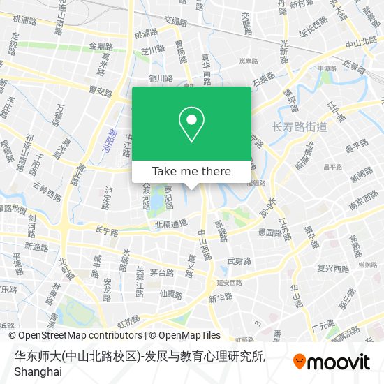 华东师大(中山北路校区)-发展与教育心理研究所 map
