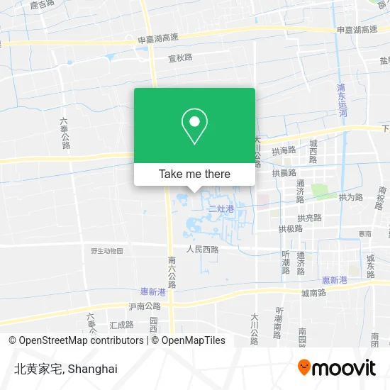 北黄家宅 map