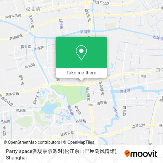 Party space派场轰趴派对(松江佘山巴厘岛风情馆) map