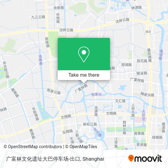 广富林文化遗址大巴停车场-出口 map