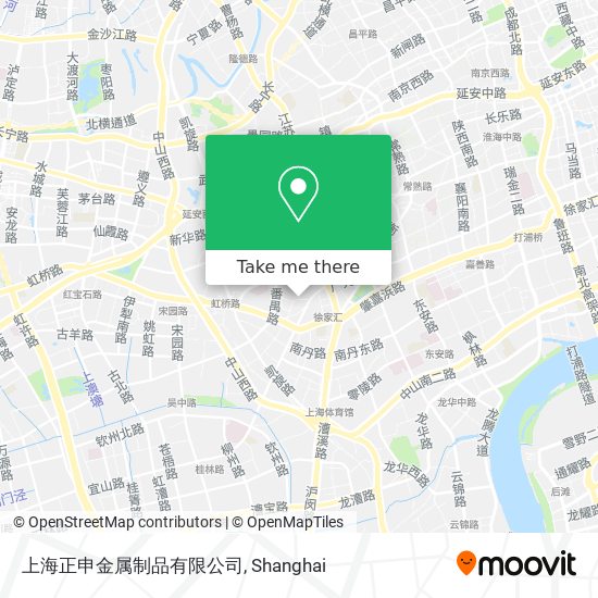 上海正申金属制品有限公司 map