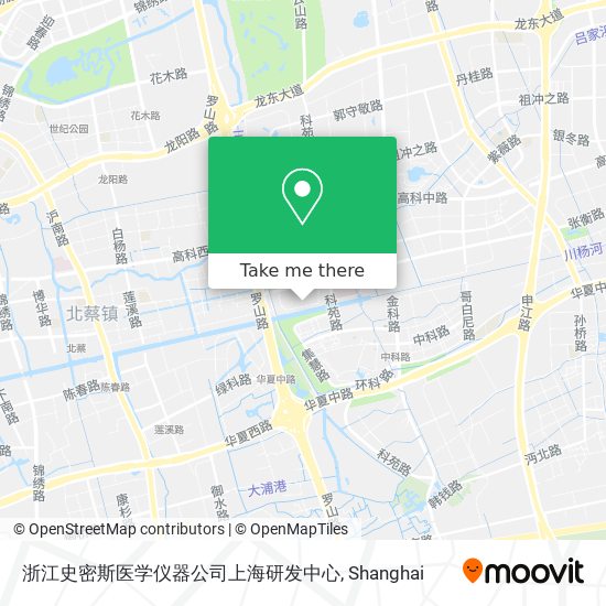 浙江史密斯医学仪器公司上海研发中心 map