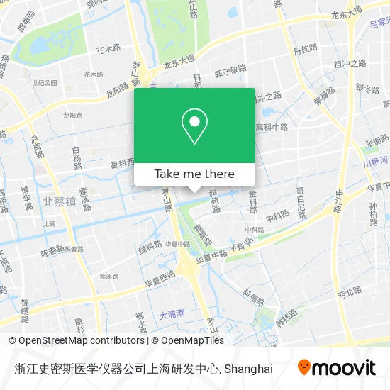 浙江史密斯医学仪器公司上海研发中心 map
