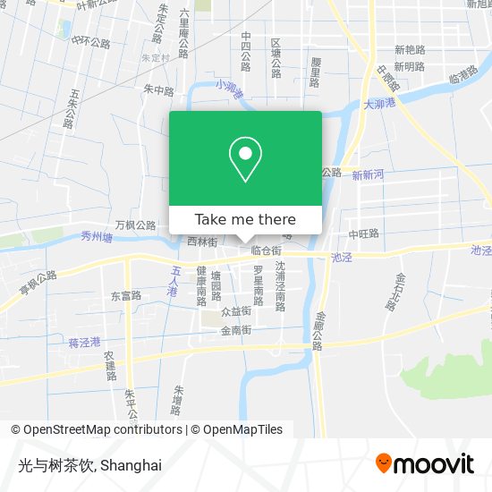 光与树茶饮 map