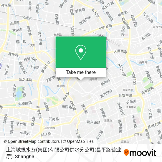 上海城投水务(集团)有限公司供水分公司(昌平路营业厅) map