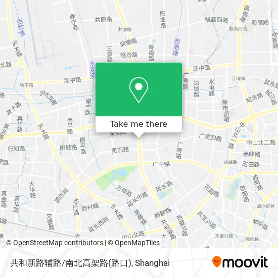 共和新路辅路/南北高架路(路口) map