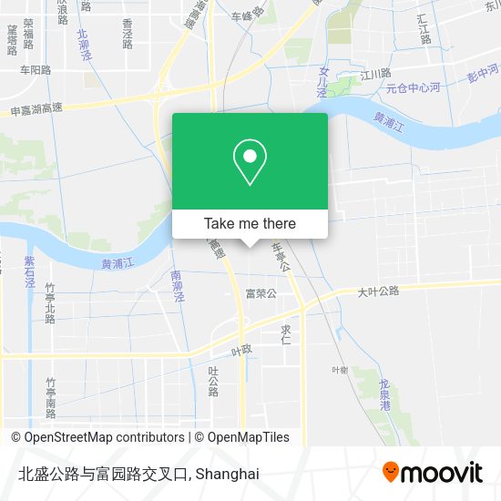 北盛公路与富园路交叉口 map