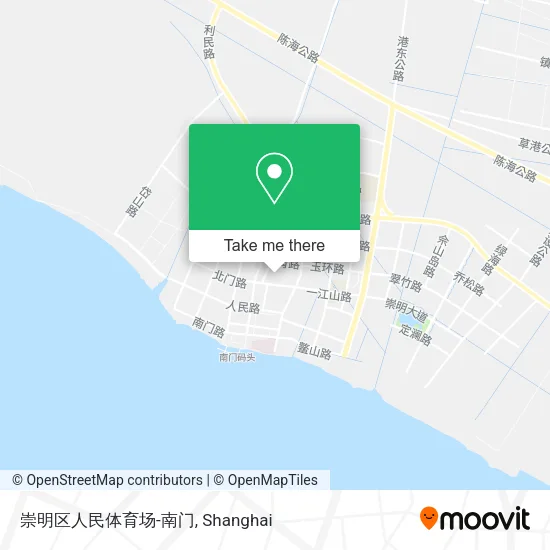 崇明区人民体育场-南门 map