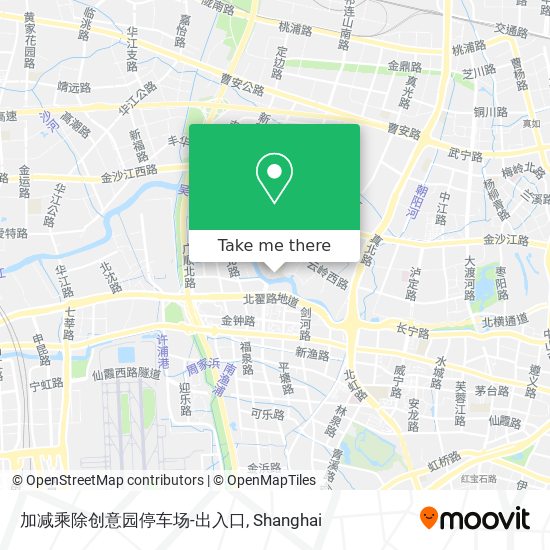 加减乘除创意园停车场-出入口 map