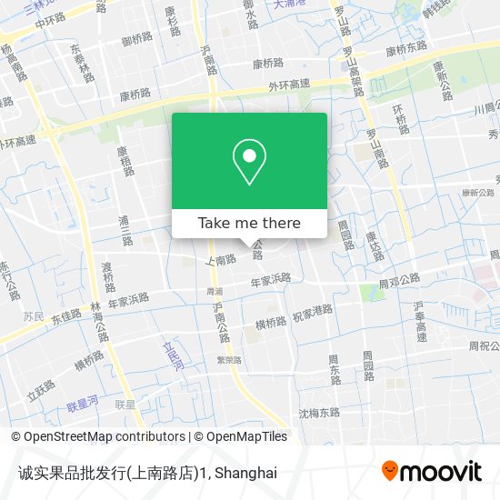 诚实果品批发行(上南路店)1 map