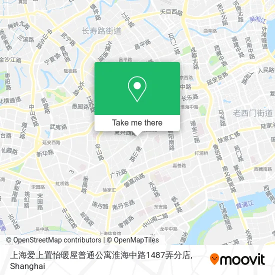 上海爱上置怡暖屋普通公寓淮海中路1487弄分店 map