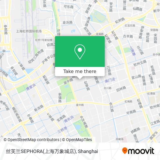 丝芙兰SEPHORA(上海万象城店) map