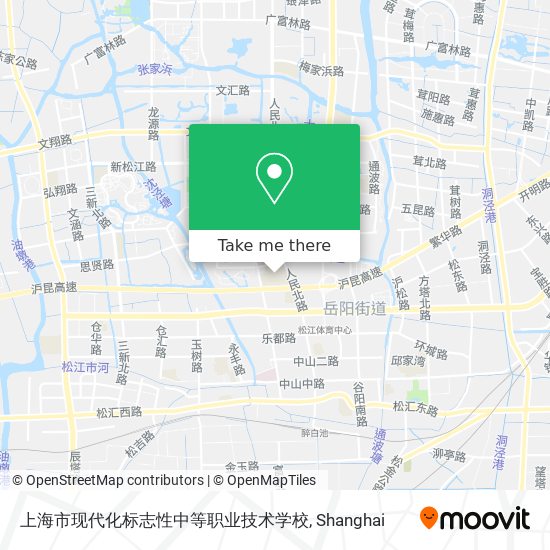 上海市现代化标志性中等职业技术学校 map