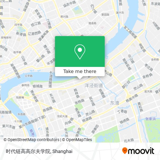 时代链高高尔夫学院 map
