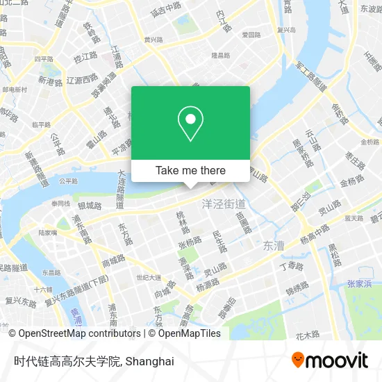 时代链高高尔夫学院 map