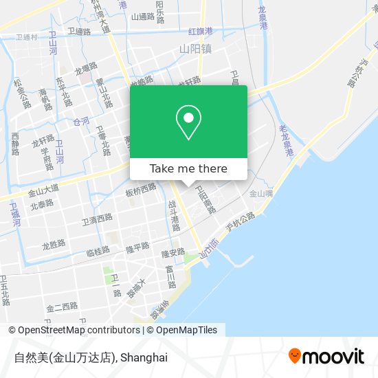 自然美(金山万达店) map