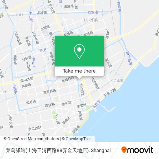 菜鸟驿站(上海卫清西路88弄金天地店) map