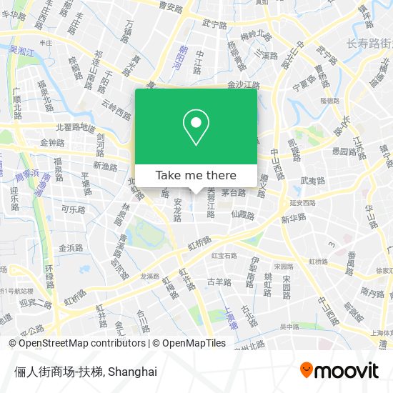 俪人街商场-扶梯 map