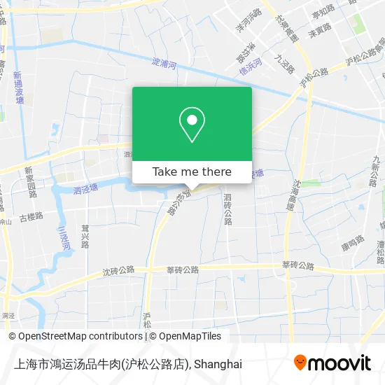 上海市鴻运汤品牛肉(沪松公路店) map