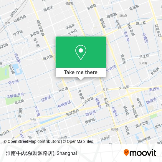 淮南牛肉汤(新源路店) map