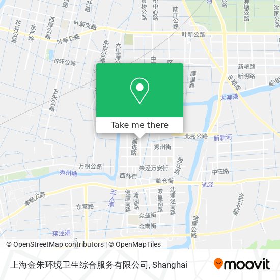 上海金朱环境卫生综合服务有限公司 map