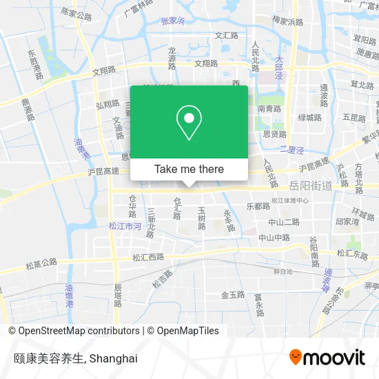 颐康美容养生 map