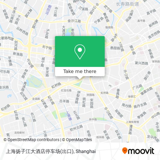 上海扬子江大酒店停车场(出口) map