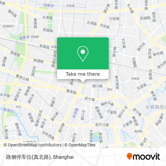 路侧停车位(真北路) map