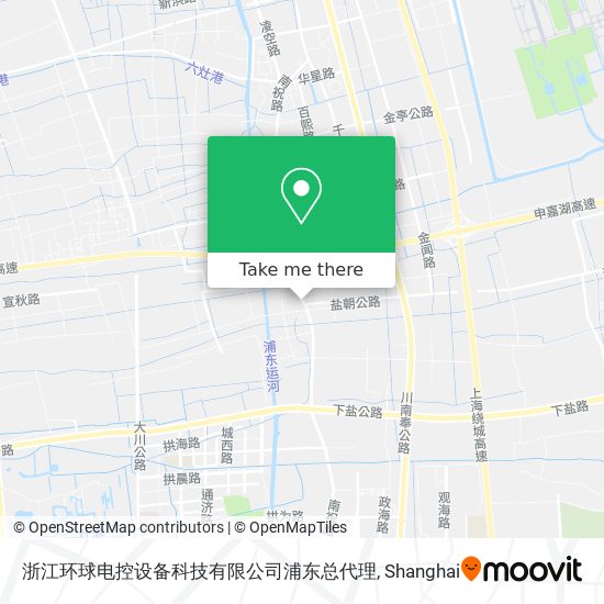 浙江环球电控设备科技有限公司浦东总代理 map