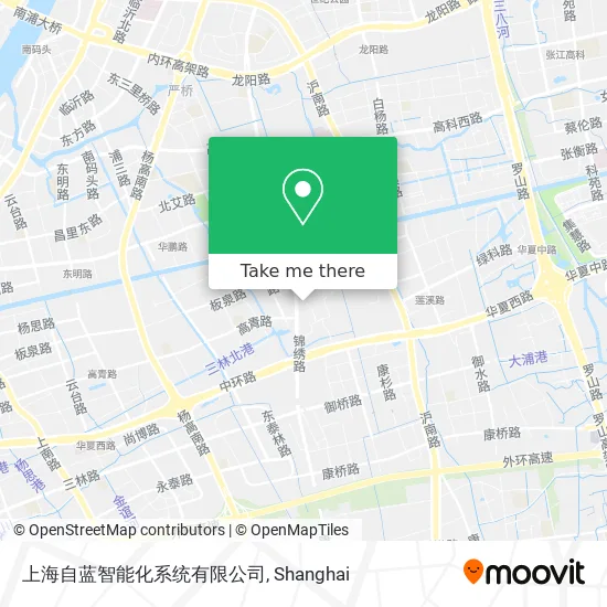 上海自蓝智能化系统有限公司 map