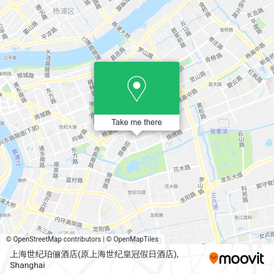 上海世纪珀俪酒店(原上海世纪皇冠假日酒店) map