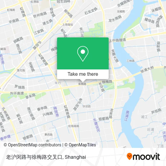 老沪闵路与徐梅路交叉口 map