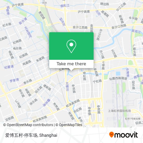 爱博五村-停车场 map