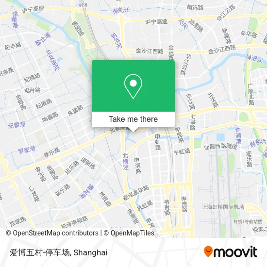 爱博五村-停车场 map