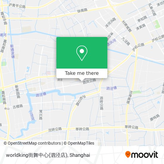worldking街舞中心(泗泾店) map