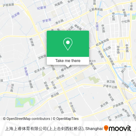 上海上睿体育有限公司(上上击剑西虹桥店) map