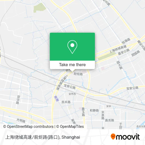 上海绕城高速/前炬路(路口) map