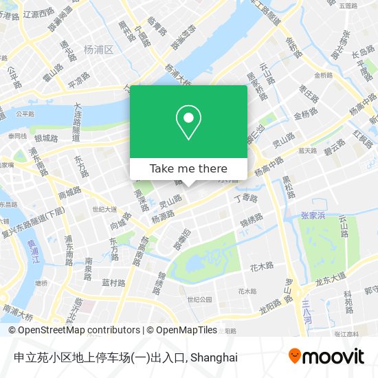 申立苑小区地上停车场(一)出入口 map