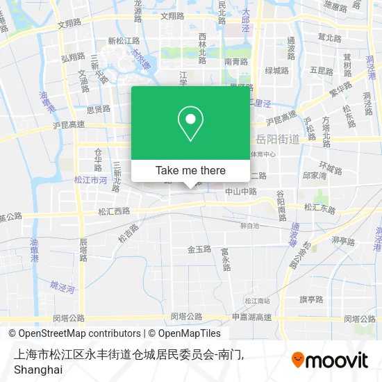 上海市松江区永丰街道仓城居民委员会-南门 map