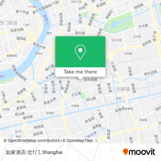 如家酒店-北1门 map