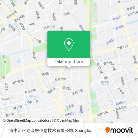 上海中汇亿达金融信息技术有限公司 map