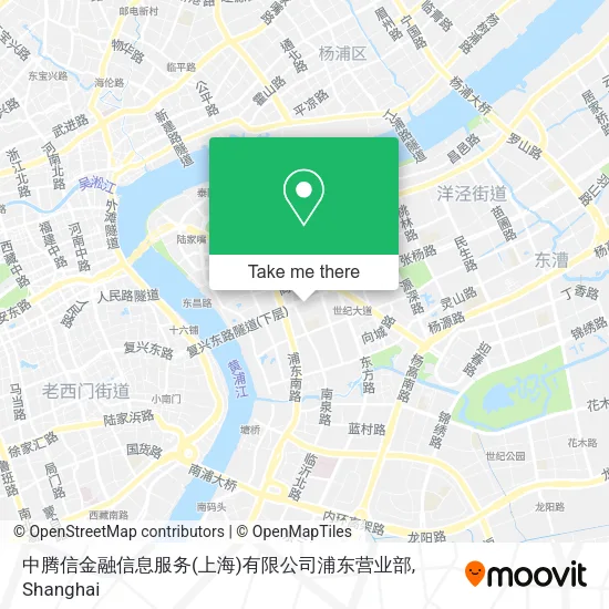 中腾信金融信息服务(上海)有限公司浦东营业部 map