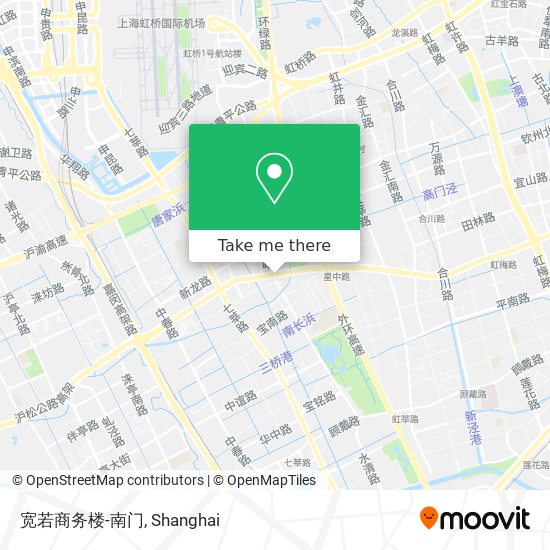 宽若商务楼-南门 map