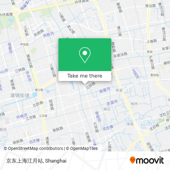 京东上海江月站 map