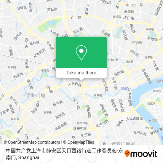 中国共产党上海市静安区天目西路街道工作委员会-东南门 map