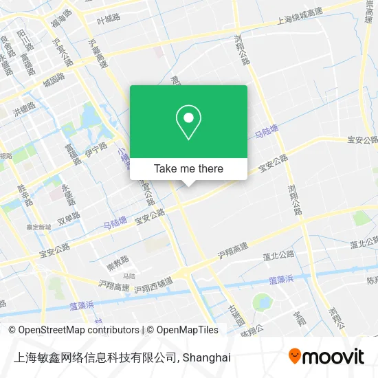 上海敏鑫网络信息科技有限公司 map