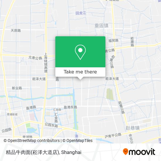 精品牛肉面(崧泽大道店) map