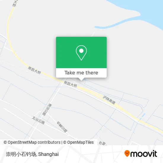崇明小石钓场 map