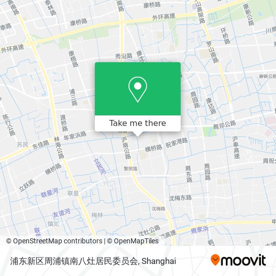 浦东新区周浦镇南八灶居民委员会 map